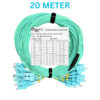 OM3 DUPLEX Multimode 12-Core SC/UPC to SC/UPC Fiber Optic Breakout Cable 20M 30M 50M 80M 100M BOC401 - Image 5