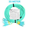 OM3 DUPLEX Multimode 12-Core SC/UPC to LC/UPC Fiber Optic Breakout Cable 20M 30M 50M 80M 100M BOC401 - Image 6