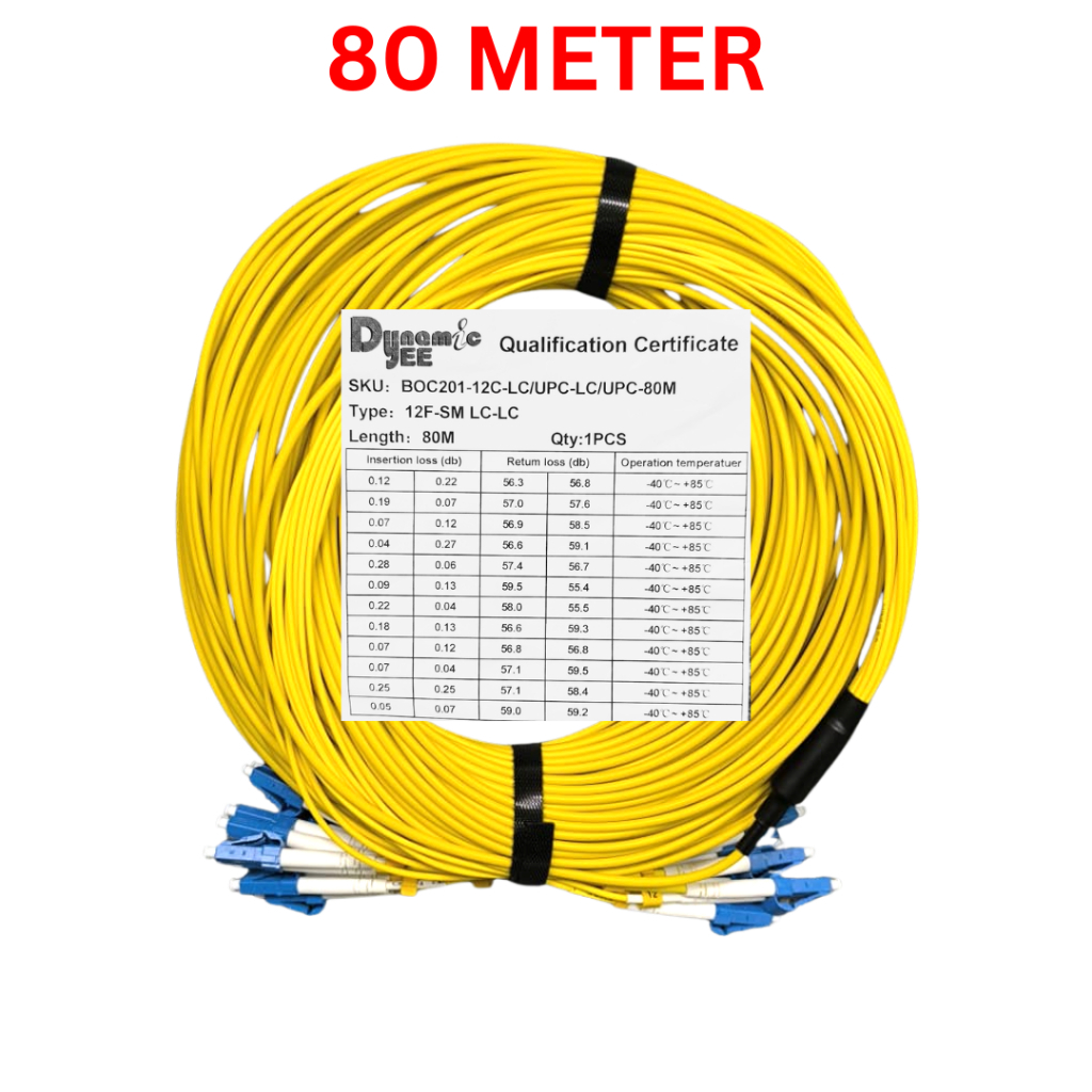 12-Core DUPLEX Single Mode LC/UPC to LC/UPC Fiber Optic Breakout Cable 20M 30M 50M 80M 100M BOC201 - Image 8