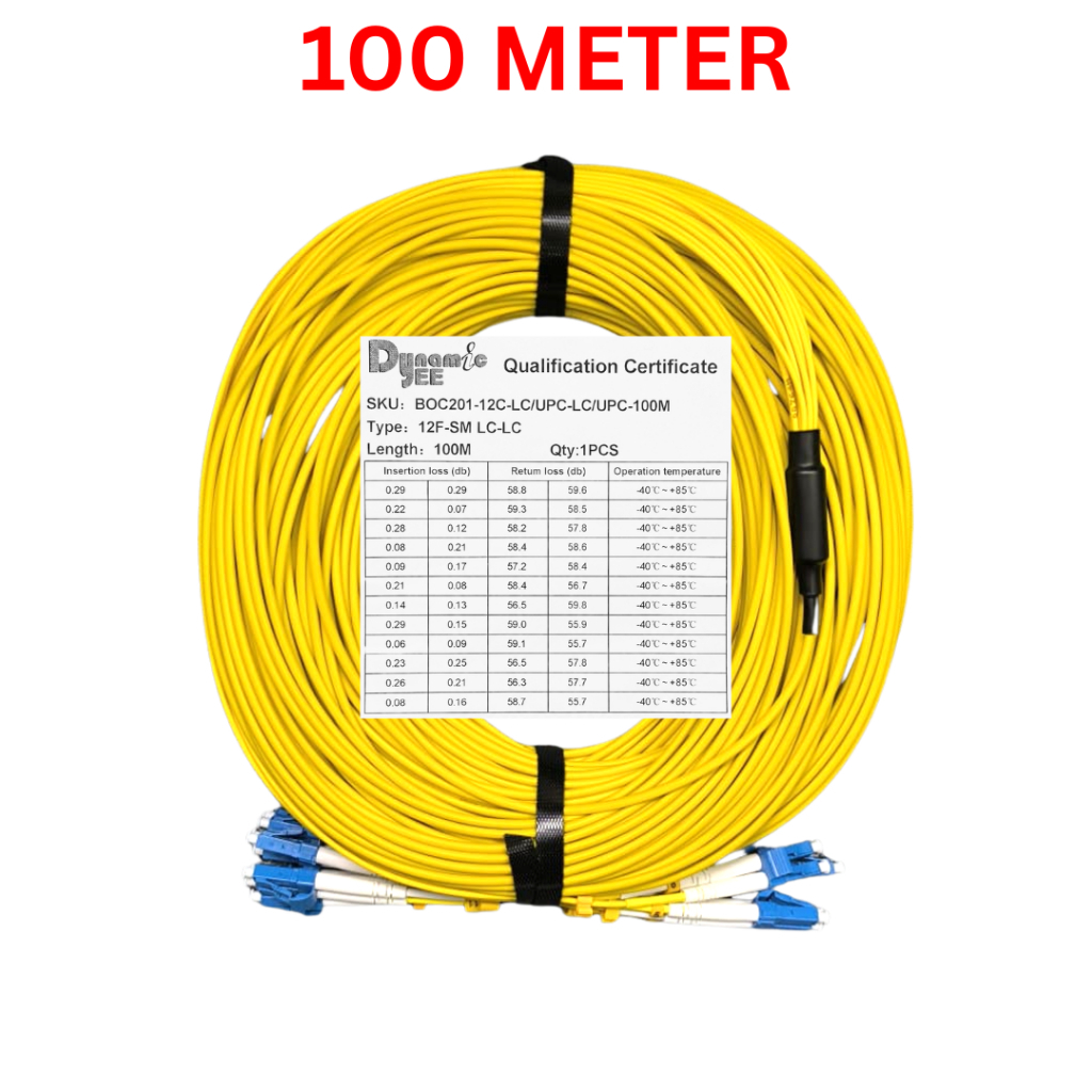 12-Core DUPLEX Single Mode LC/UPC to LC/UPC Fiber Optic Breakout Cable 20M 30M 50M 80M 100M BOC201 - Image 9