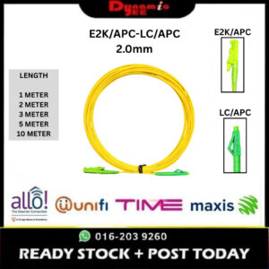 Patch Cord Single Mode E2K/APC-LC/APC Simplex 2.0mm PC501