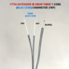 LITECH TM Certified IB Drop Fiber Cable 1 Core G657A1 LSZH Black 1KM - Image 5