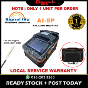 Signal Fire AI-5P Fiber Optic Splicing Machine & Fusion Splicer | Authorized Distributor | SM106 Core Alignment