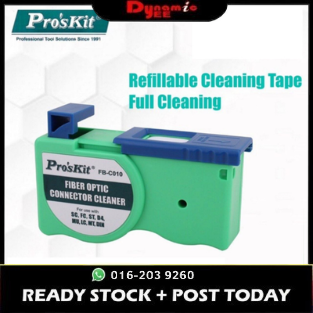 PRO'SKIT FIBER OPTIC CONECTOR CLEANER CASSETTE TISSUE FB-C010