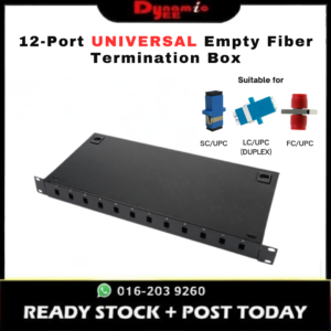 12-Port Universal Empty Optical Fiber Termination Box with Pigtail Flange Thickening - TBR301