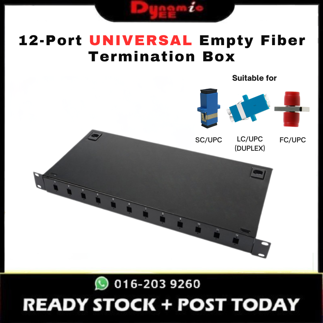 12-Port Universal Empty Optical Fiber Termination Box with Pigtail Flange Thickening - TBR301