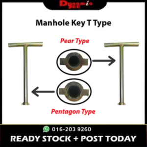 TM IWK Manhole Key T Type (New & Old 50 Cent Size) - MH601
