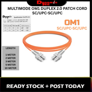 PATCH CORD MULTIMODE OM1 DUPLEX 2.0 SC/UPC-SC/UPC ORANGE PCM301