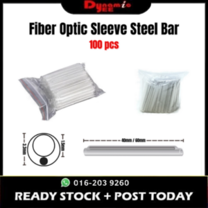 Fiber Optic Sleeve Steel Bar 60mm 40mm (100pcs) single steel bar( ID:1.5mm;OD:3.3mm) SL201