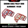 Ground Triple Roller Cable Pulley Nylon & Aluminum Wheel CORNER / DOWNWARD / STRAIGHT NP201