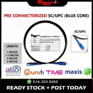 Pre Connectorized FTTH UG Drop Fiber Single Mode Indoor SC/UPC - SC/UPC PR101