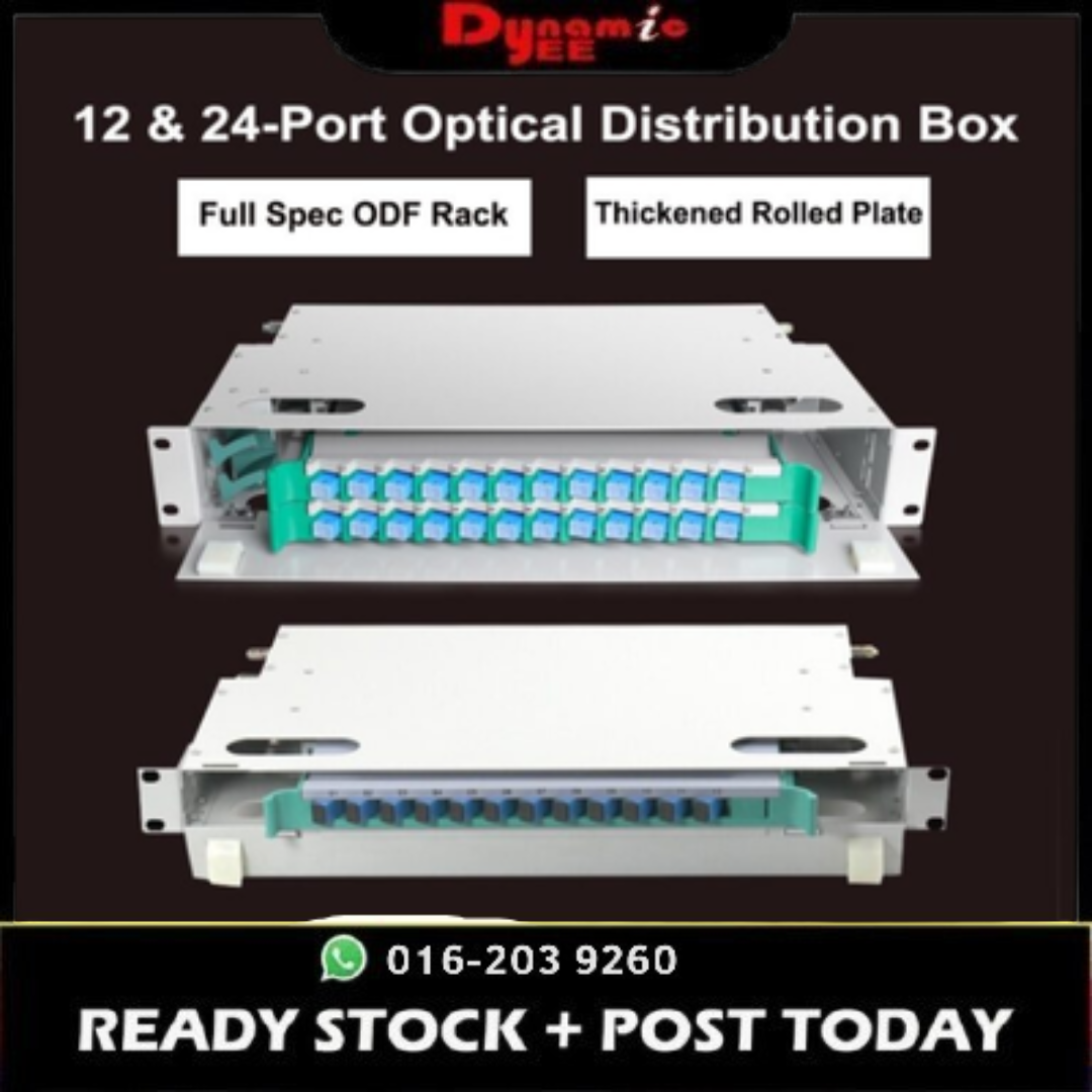 12/24 Core Full Spec Telecom-Grade Optical Distribution Frame ODF Rack Optical Cable Welding Box ODF101
