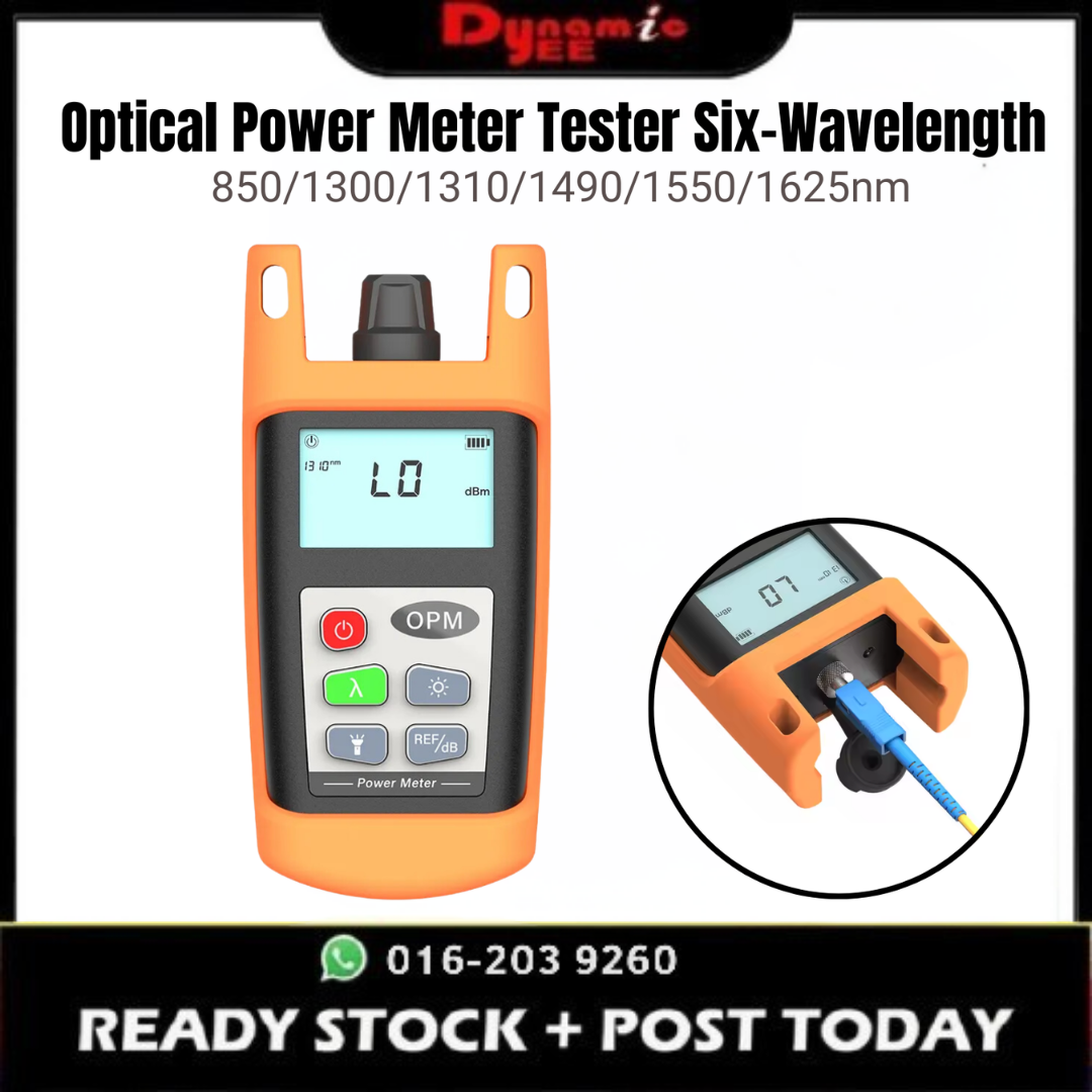 Optical Power Meter Tester Six-Wavelength Test Range-70 to+10dBm OP601