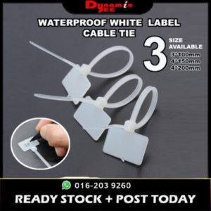 Waterproof Nylon White Label Cable Tie Hanging Card Plastic Cable Tag TC301