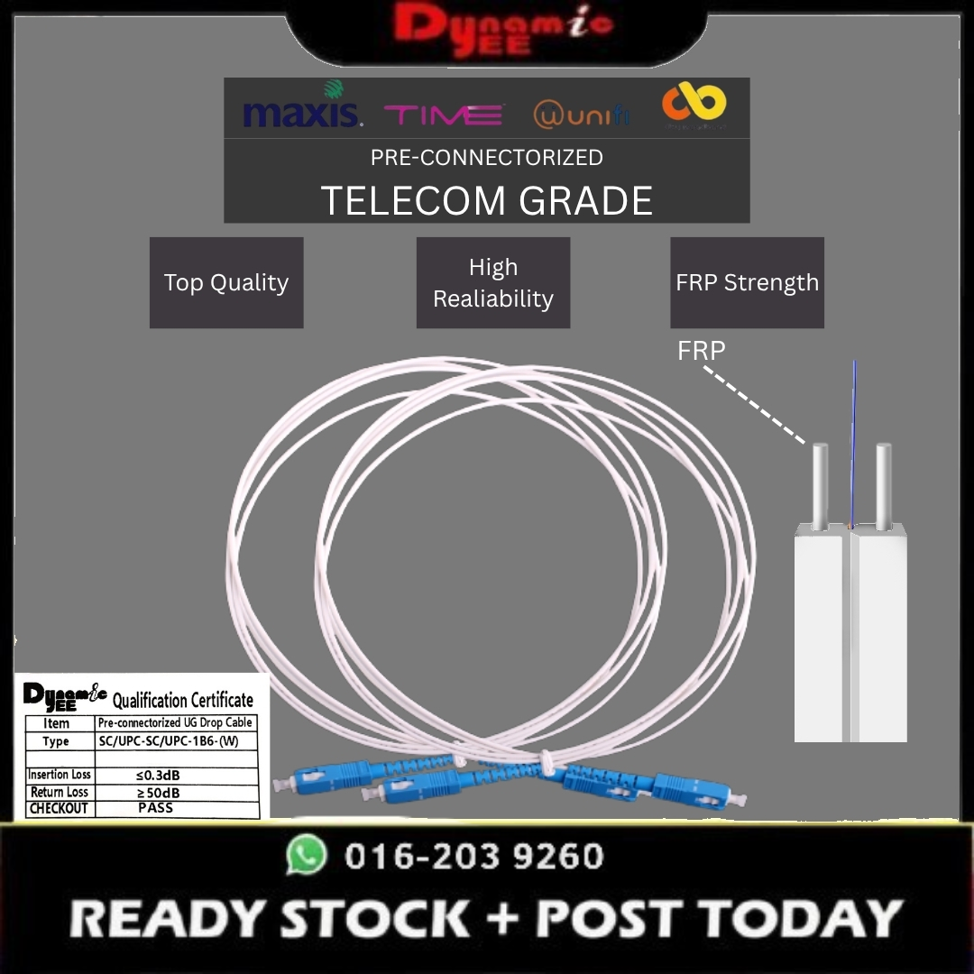 Pre connectorized SC/UPC SM Patch Cord (FRP) WHITE 1M,2M,3M PR401