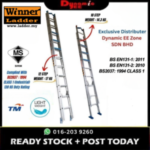 WINNER TM Spec Heavy Duty Double Extension Ladder LD201