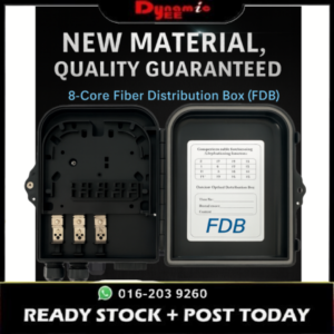 8 Core Optical Fiber Distribution Box ABS Wall Mount FTTH Fiber Distribution Box / Fiber Splitter Box FDB501