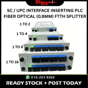 1 TO 2 | 1 TO 4 | 1 TO 8 | 1 TO 16 SC / UPC INTERFACE INSERTING PLC FIBER OPTICAL (0.9MM) FTTH SPLITTER PL301