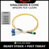 MPO/UPC to 8LC/UPC 8-Core Single Mode LSZH Fiber Optic Patch Cord 1M 2M 3M 5M 10M MPO201
