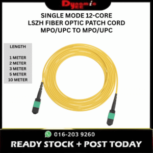 Single Mode 12-Core MPO/UPC to MPO/UPC LSZH Fiber Optic Patch Cord 1M 2M 3M 5M 10M MPO101